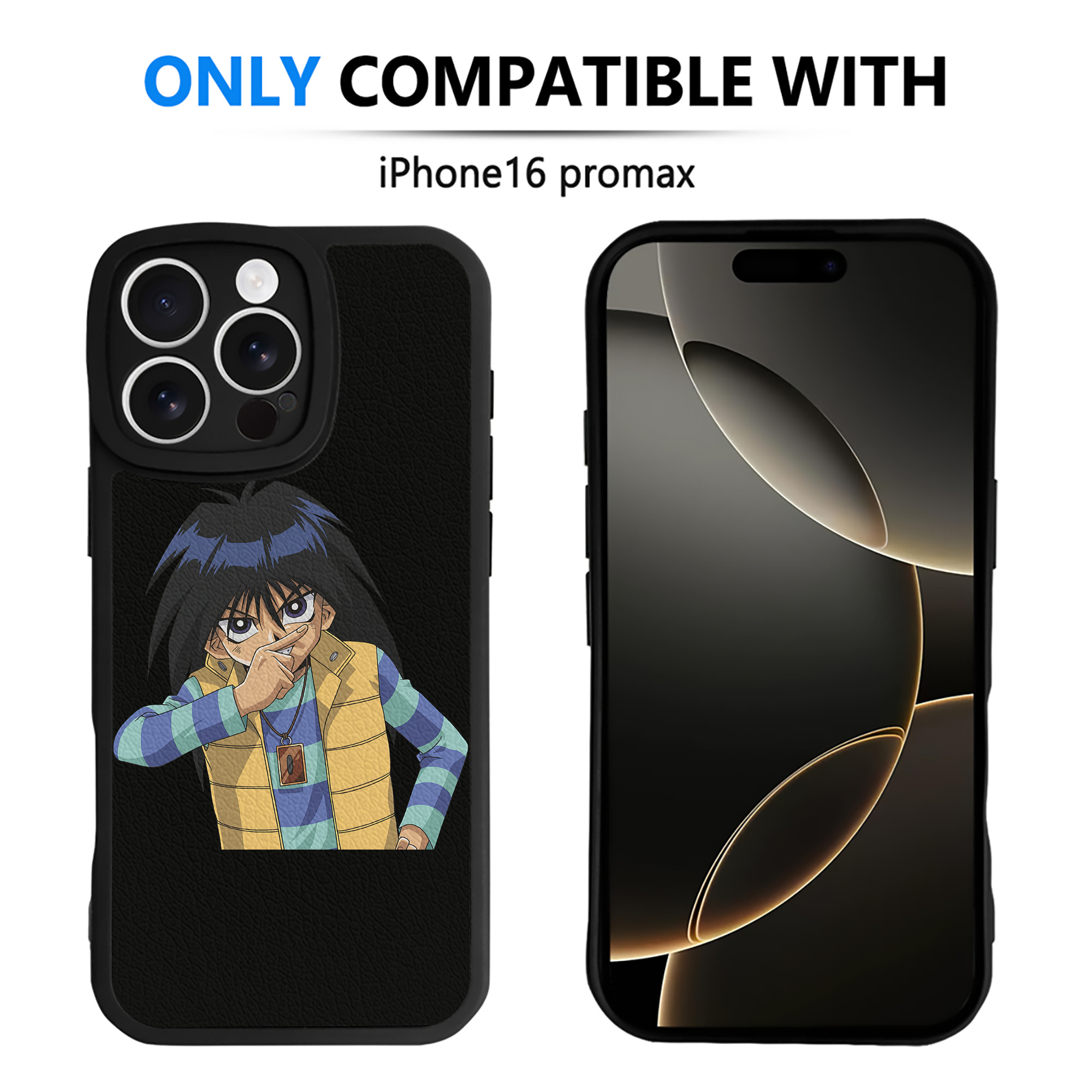 遊☆戯☆王 Yu-Gi-Oh! 【iPhone 16シリーズ対応】シリコンスマホケース（レザー調） 材質：シリコン